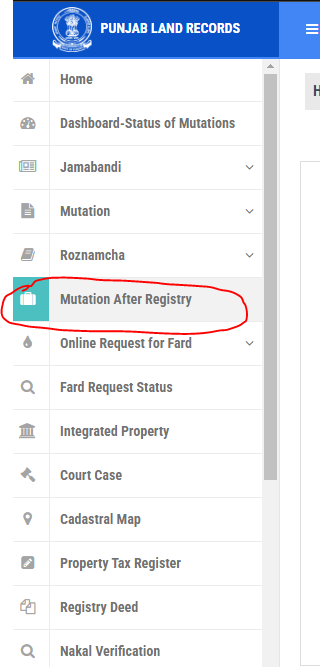 See land record by vaseeka number, transaction number, and Mutation request number