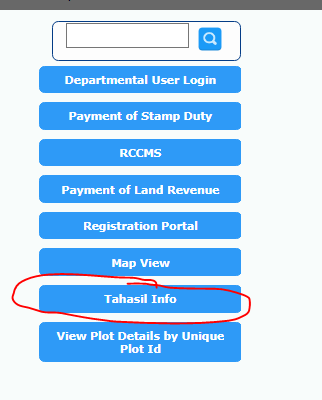 View tehsil information in the Bhulekh Odisha online portal 