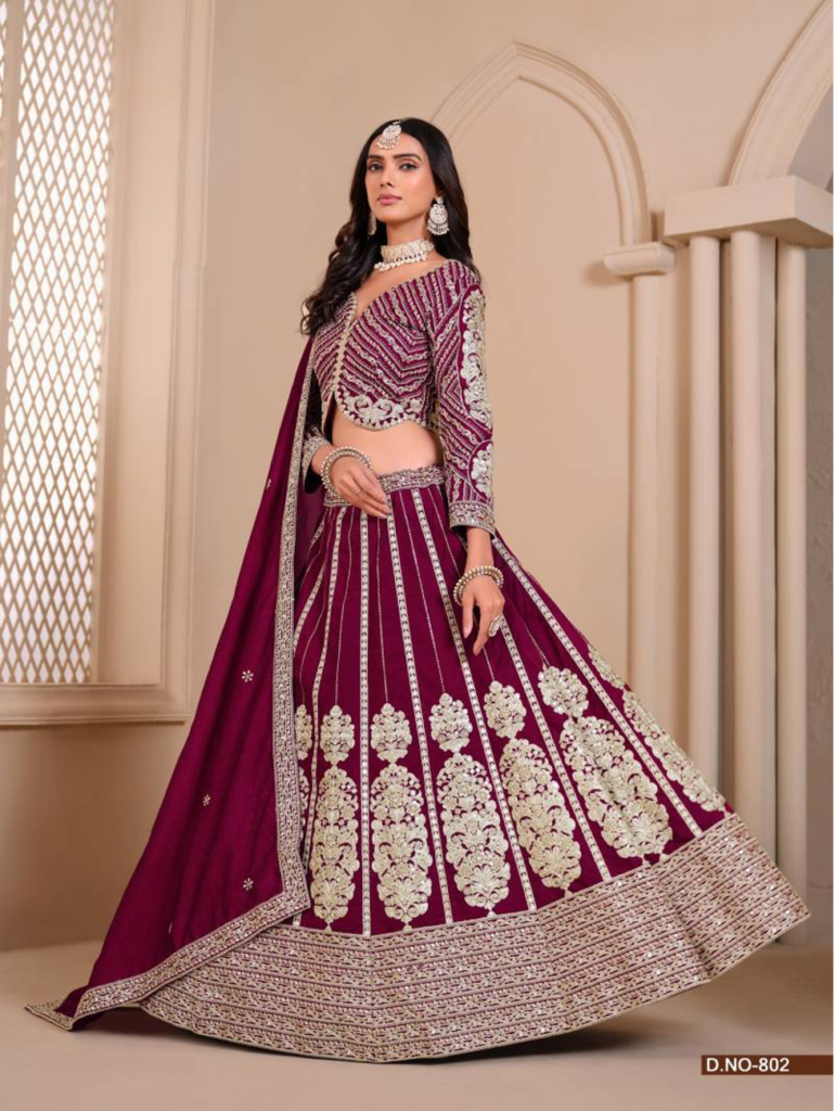 Lehenga Colors for Warm Undertones