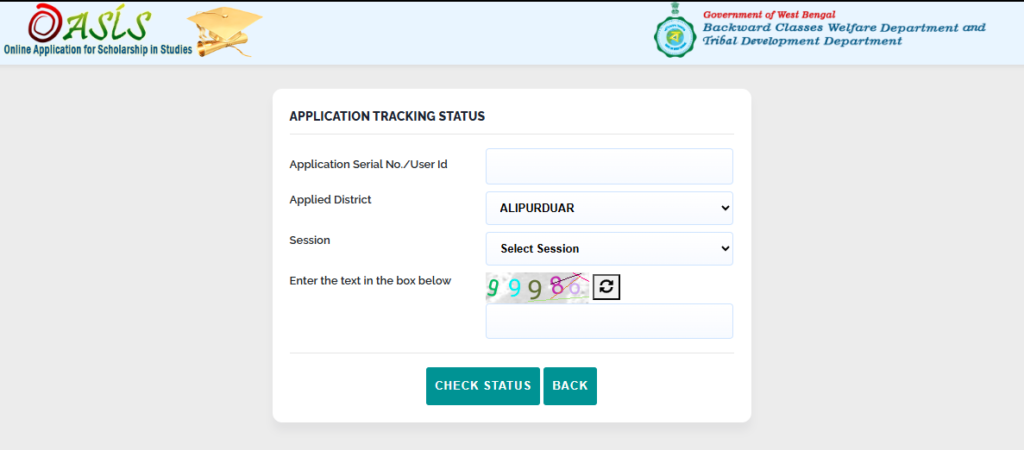 How to Check Oasis Scholarship Status